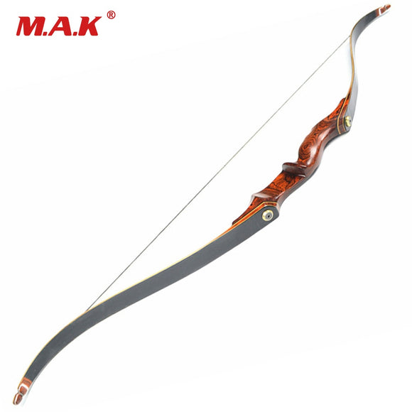 30-55LBS 58 Inches M02 American Hunting Recurve Bow with Wooden Handle for Outdoor Archery Hunting Shooting